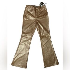 DOLLHOUSE Faux-Leather Flare Pants